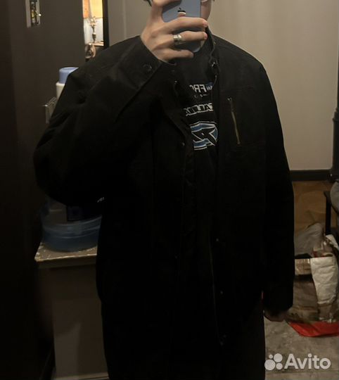 Бомбер french connection двухслойный оверсайз