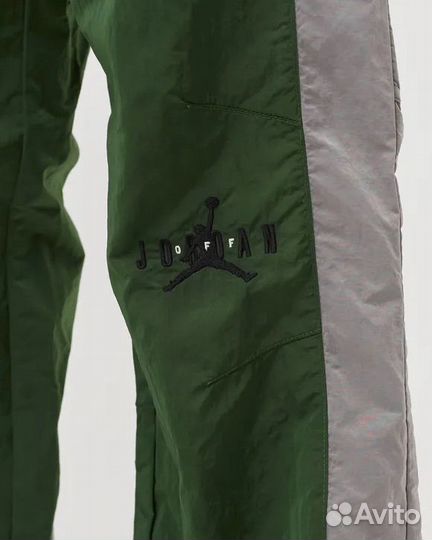 Брюки OFF-white x AIR jordan track pant green