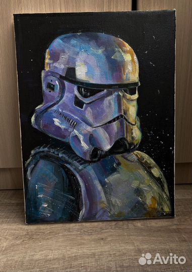 Продам холст Штурмовик. Звездные войны. Акрил