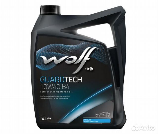 Масло моторное wolf guardtech 10W40 4 л