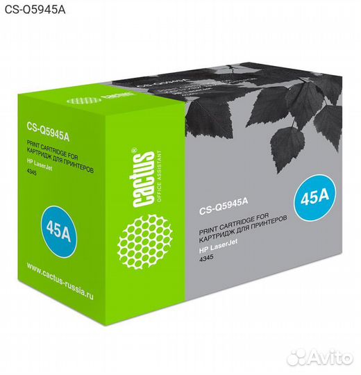 Тонер-картридж cactus 45A Лазерный Черный 18000стр