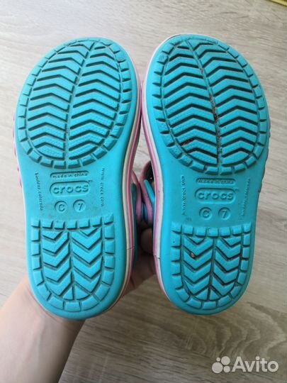 Сандалии crocs c7 для девочки