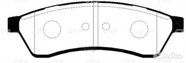 Старый номер ckkd-9) Колодки тормозные GK0437 CTR