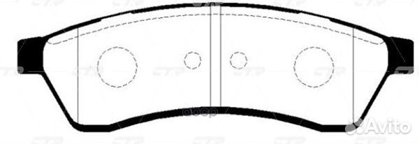 Старый номер ckkd-9) Колодки тормозные GK0437 CTR