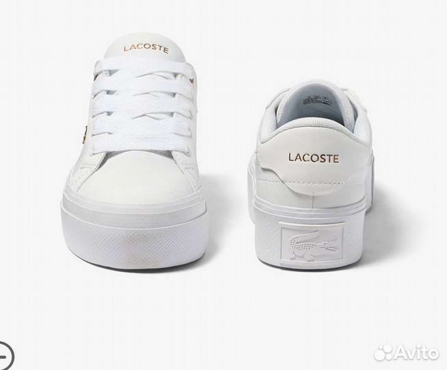 Кеды Lacoste Ziane Platform белые женские новые
