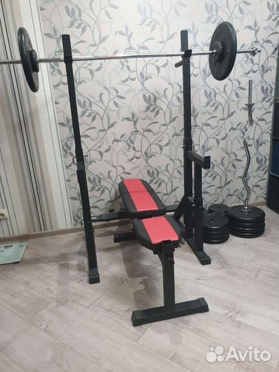 Стойки со страховкой, скамья, керл, упор, парта