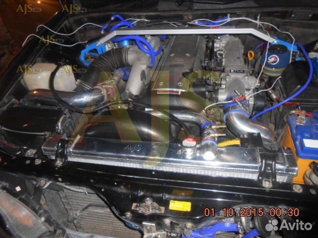 Патрубок радиатора Toyota JZX100 алюминиевый