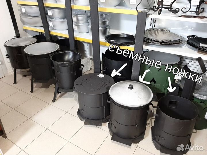 Казаны чугунные и печи для казана