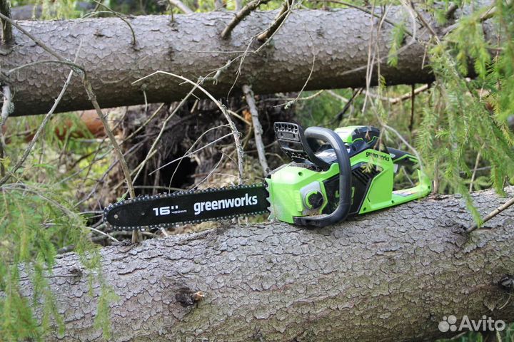 Аккумуляторная пила Greenworks GD40CS18 без акб и