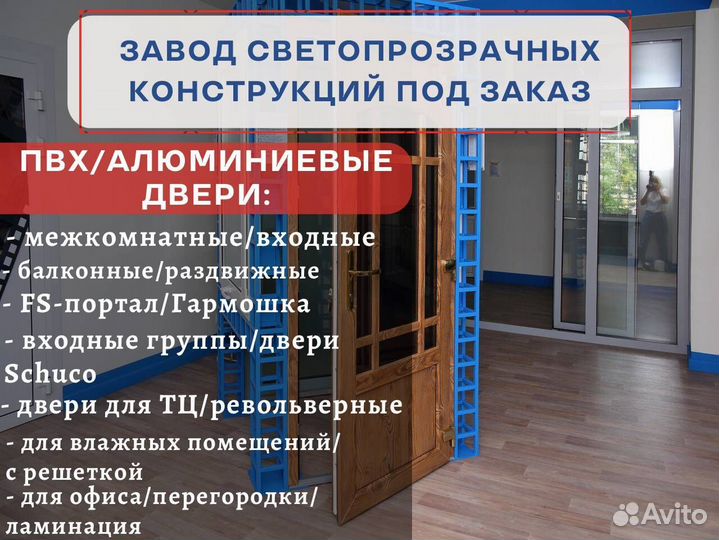 Пластиковая дверь от производителя