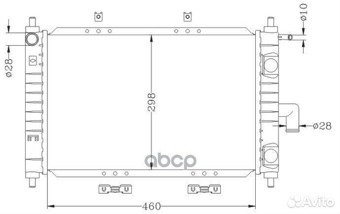 Радиатор daewoo matiz/spark 01- acrm008 Miles