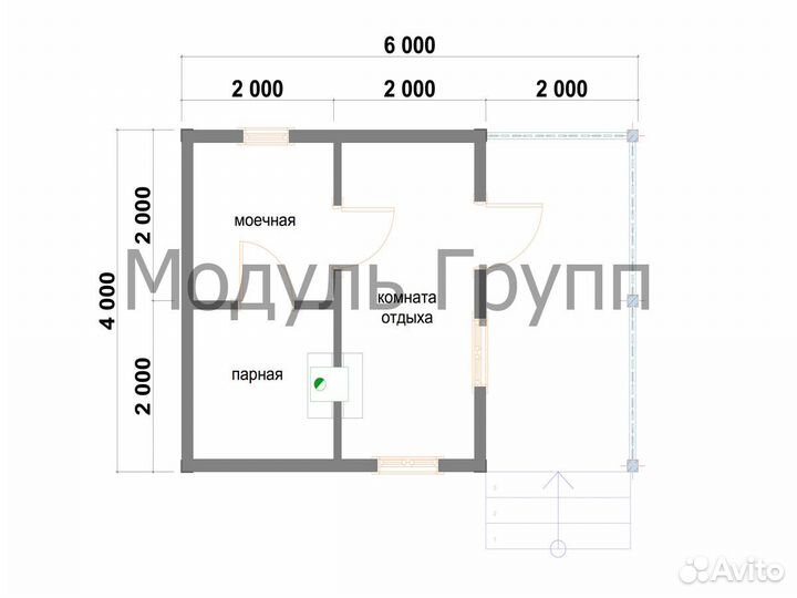 Классная каркасная баня 6х4 за месяц на вашем учас