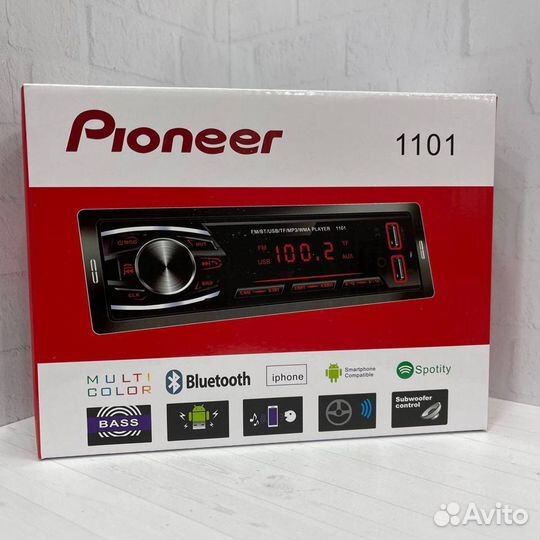 Магнитола Pioneer Bluetooth AUX USB