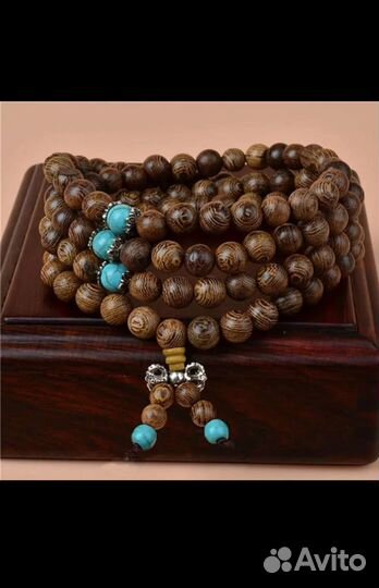 Браслет, бусы или чётки из древесины