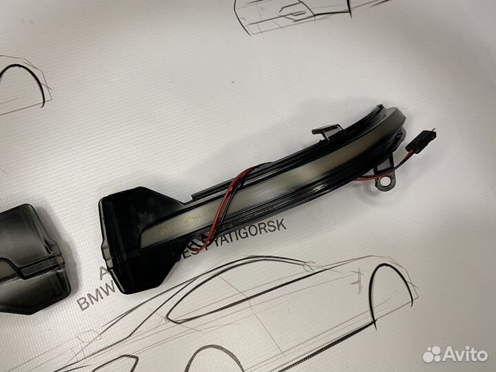 Комплект повторителей поворотов BMW F10 F01 новые
