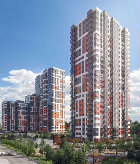 1-к. квартира, 46 м², 13/25 эт.