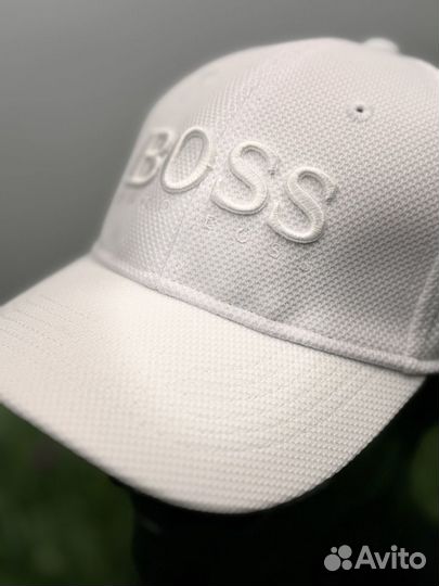 Настоящая стрейч кепка Hugo Boss сетка