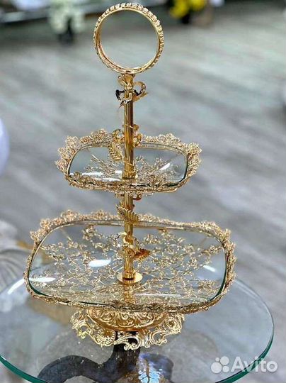 Ваза 2х ярусная для выпечки и фруктов