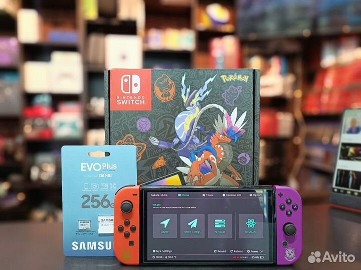 Nintendo Switch Oled Scarlet Новый Прошитый 256GB