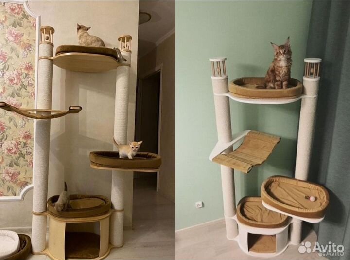 Когтеточка домик для кошки