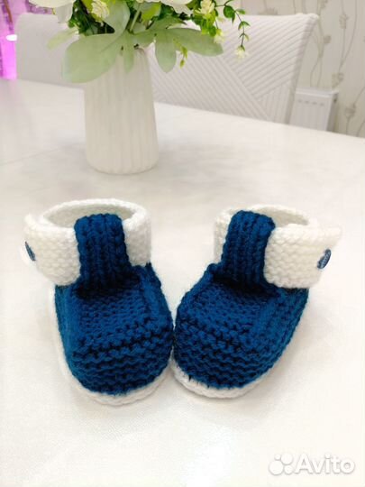 Пинетки вязаные детские