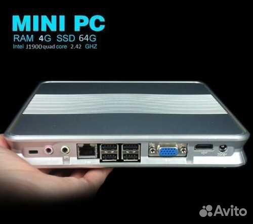 Неттоп X6620 Intel Celeron J1900 4Gb SSD: 64GB