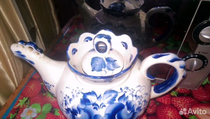 Заварочный чайник Гжель большой