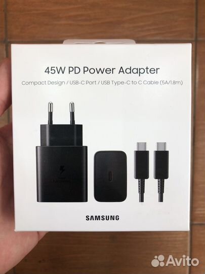 Samsung power adapter 45W (black)