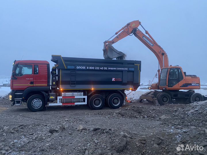 Услуги экскаватора, самосвала