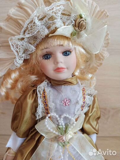 Коллекционная кукла керамическая новая