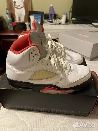 Nike air jordan 5 red fire