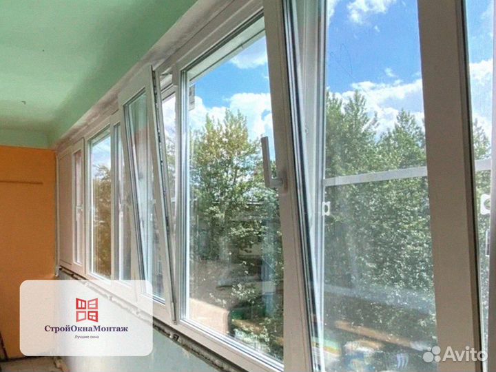 Остекление балокона с монтажом