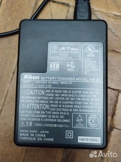 Зарядка для фотоаппарата nikon