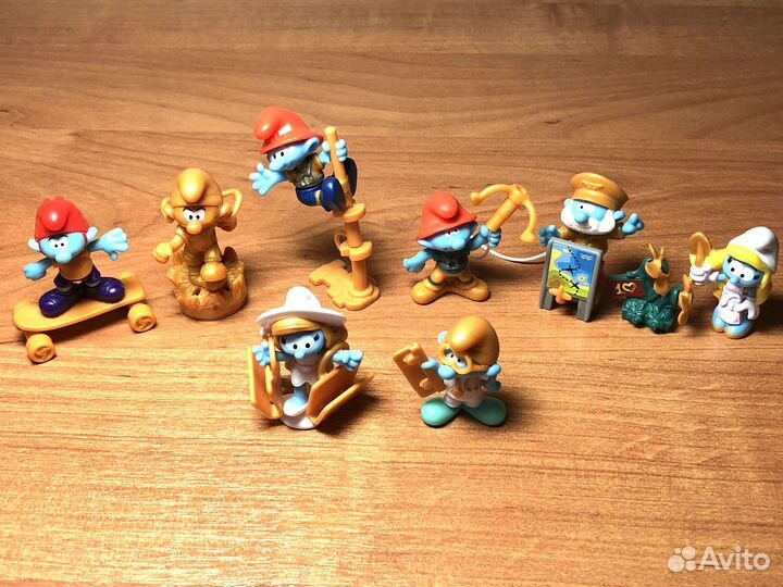 Золотые смурфики киндер 2021