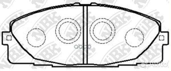 Колодки тормозные дисковые toyota hiace 2.7 200