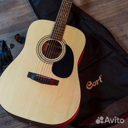 Акустическая гитара cort AD810-OP в полном наборе