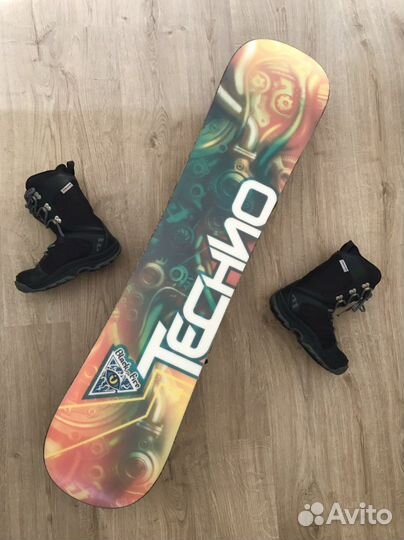 Полный детский сноуборд комплект 120