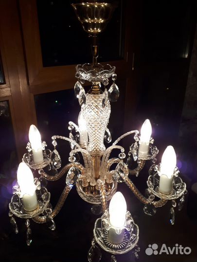 Люстра хрустальная Чехословакия