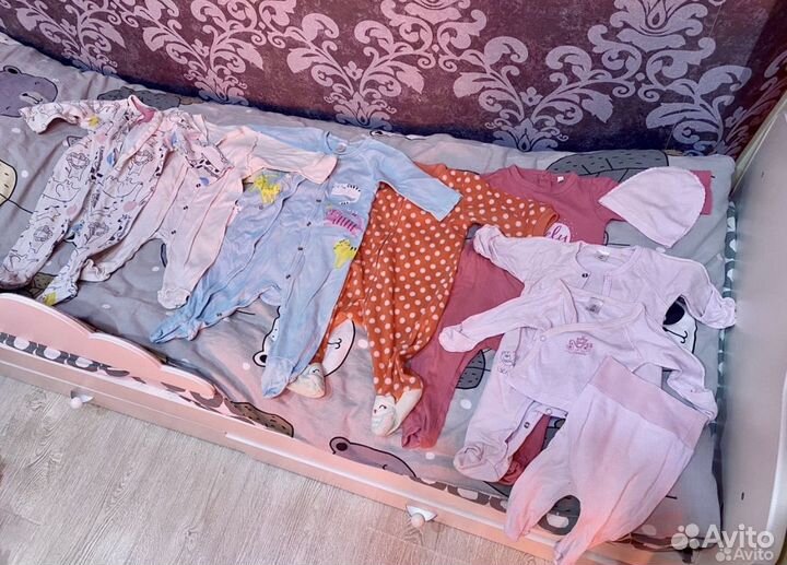 Пакет вещей на девочку 0-9мес