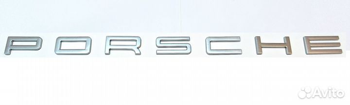 Буквы надпись порш Porsche глянец антихром