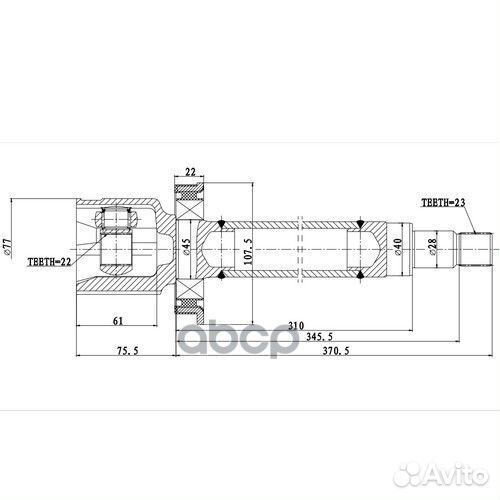 Шрус Внутренний Z87949R Zikmar