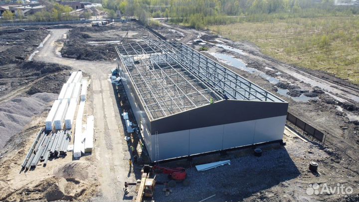 Каркас ангара под ключ 24 * 42