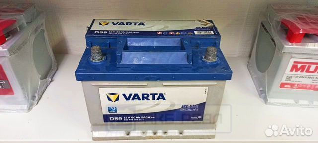 Аккумулятор Varta D59 60Ah 540A бу