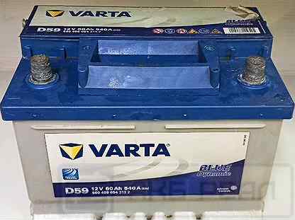 Аккумулятор Varta D59 60Ah 540A бу