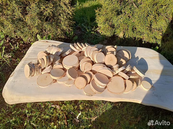 Набор спилов берёза 100шт 3-10см