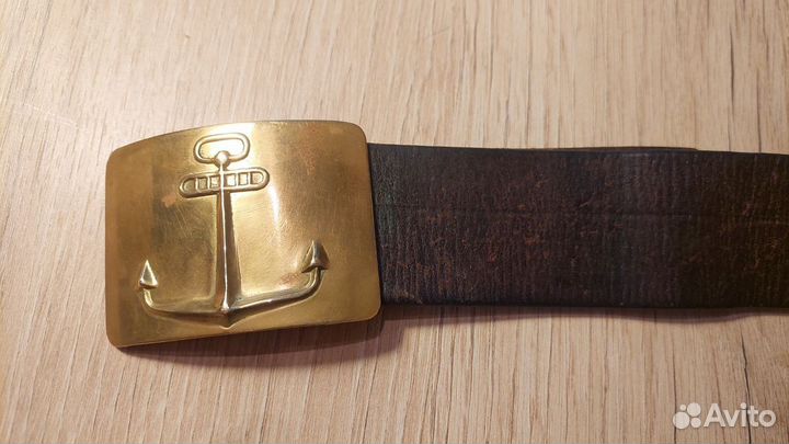 Дембельский ремень с пряжкой речной флот СССР