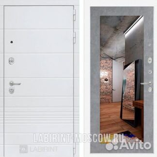 Дверь входная trendo с зеркалом