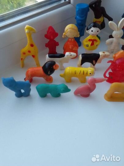 Игрушки колкий пластик, пластик СССР