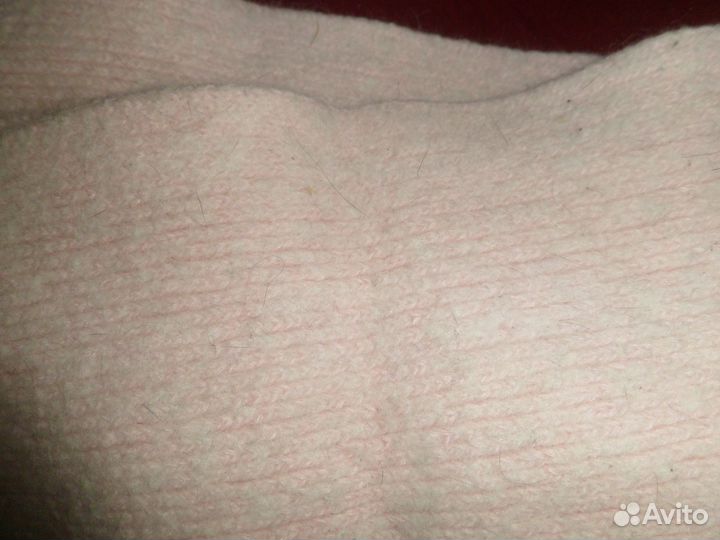 Шапка с флисом и шарф ангора детская/женская