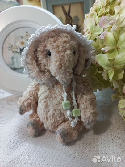 Мишка тедди (розовый слон)ручной работы